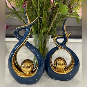 Modern Ceramic Home  Or Office Decoration : Abstract Art : Adorno Moderno